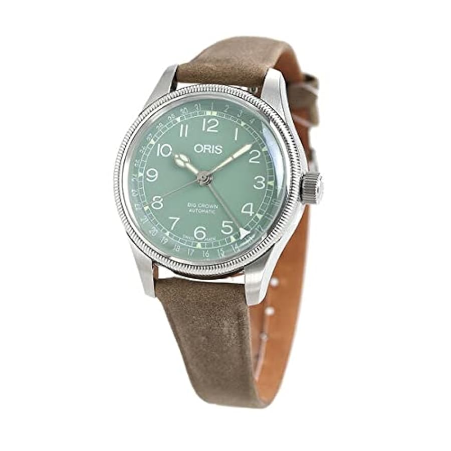 オリス ステンレス×レザー ポインターデイト 腕時計　自動巻き 時計の上月 腕時計 オリス ORIS ビッグクラウン ポインター